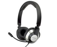 Creative HS-720 czarno-srebrne z mikrofonem - 64455 - zdjęcie 2